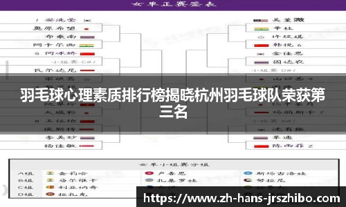 羽毛球心理素质排行榜揭晓杭州羽毛球队荣获第三名